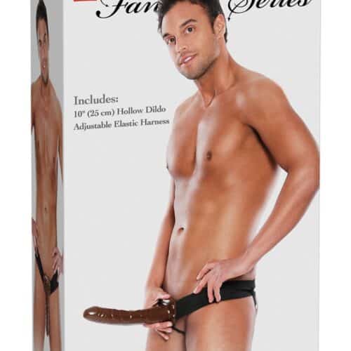 10" Chocolate Dream Hollow Strap-on