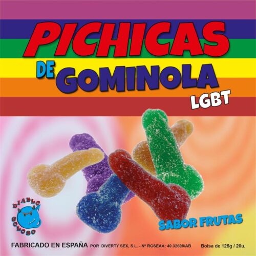Penis vingummi med frugtsmag LGBT