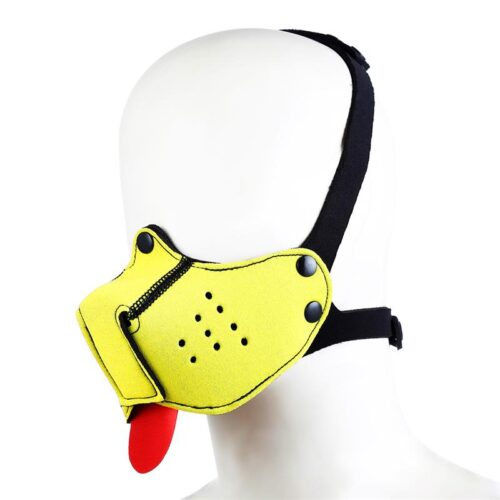 Puppy Mask Neopren Justerbar Gul