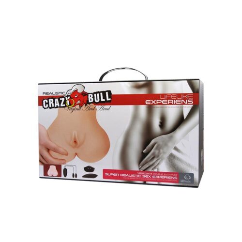 Dobbelt Vibrerende Vagina og Anus Masturbator