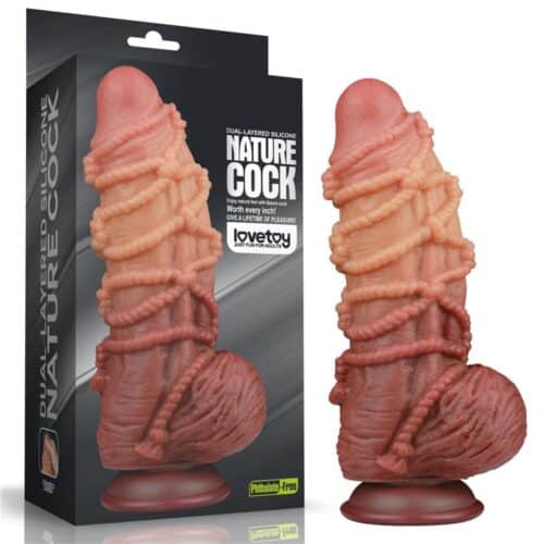 LOVETOY Dildo Dual Layer Nature 24cm