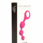 Triple Ripple pink Anal Beads