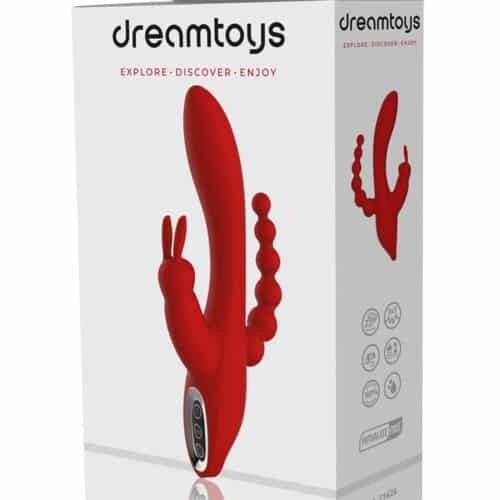 Kanin vibrator med anal beads