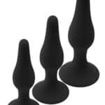Anal plugs sæt med 3 stk