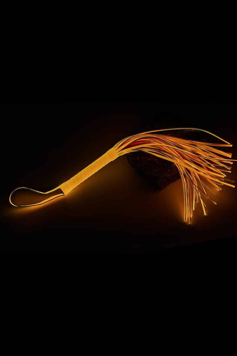 Selvlysende Flogger orange
