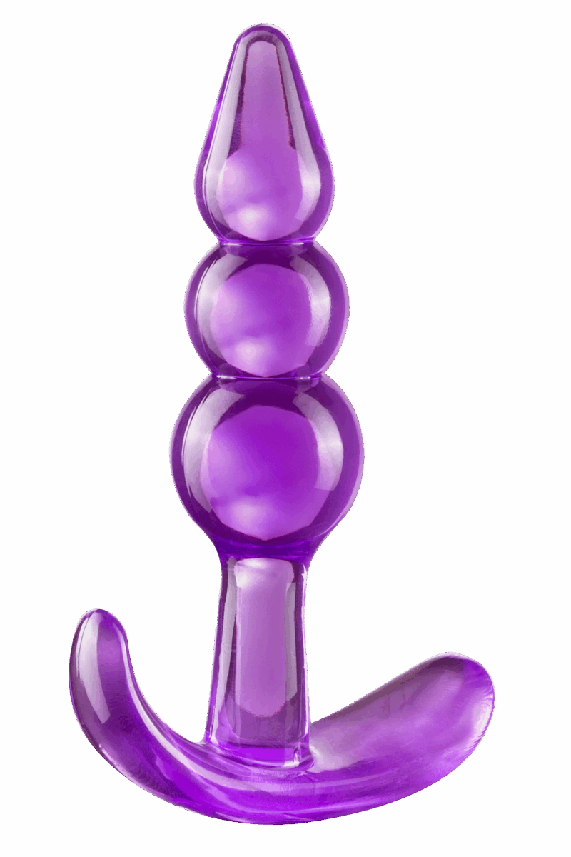 Triple Bead Anal Plug Purple - Billede 5