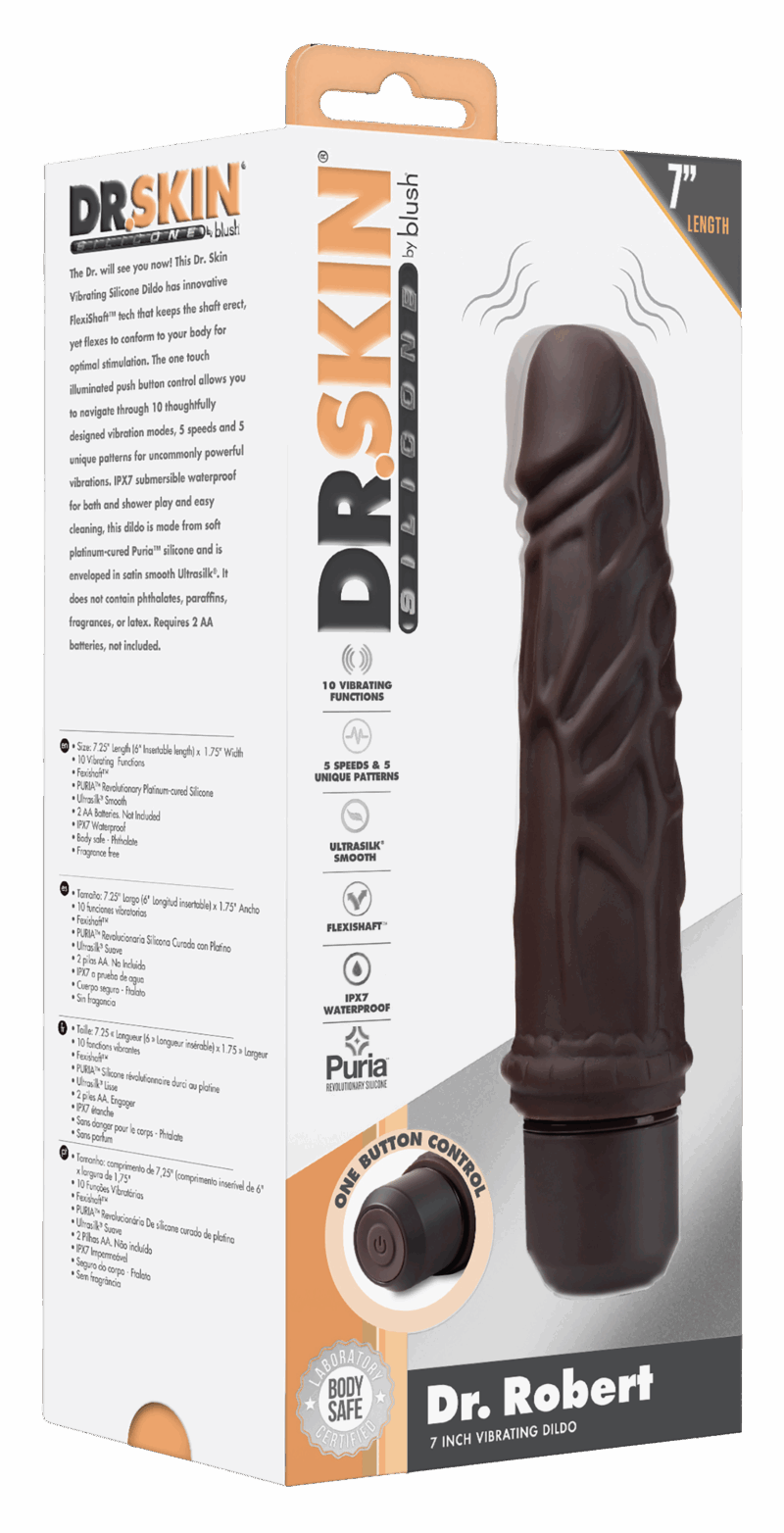 Dr Robert 18cm vibrerende dildo