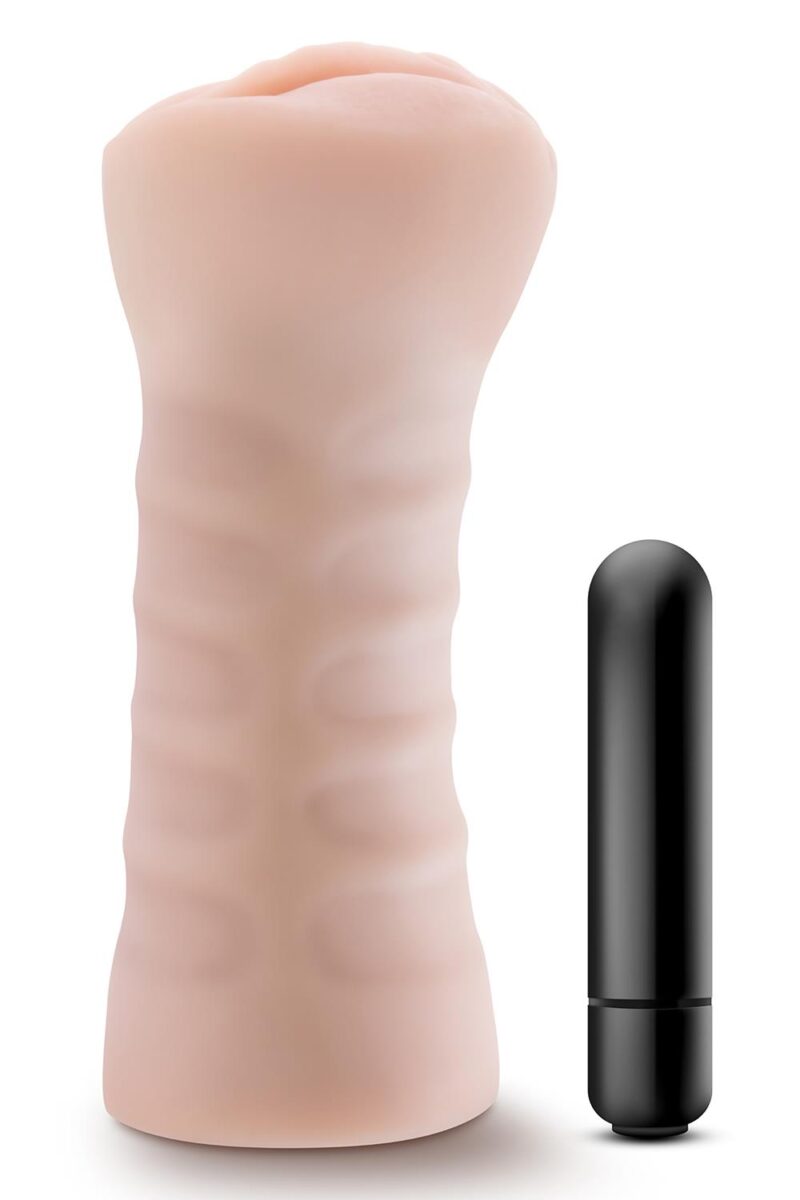 Destini Vibrating Stroker Beige - Image 10