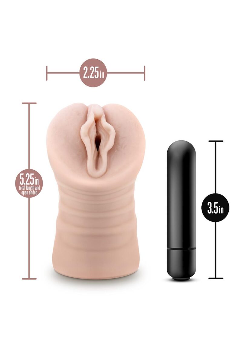 Destini Vibrating Stroker Beige - Image 13