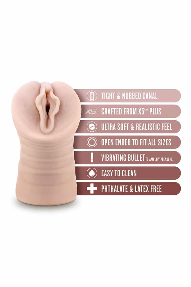 Destini Vibrating Stroker Beige - Image 2
