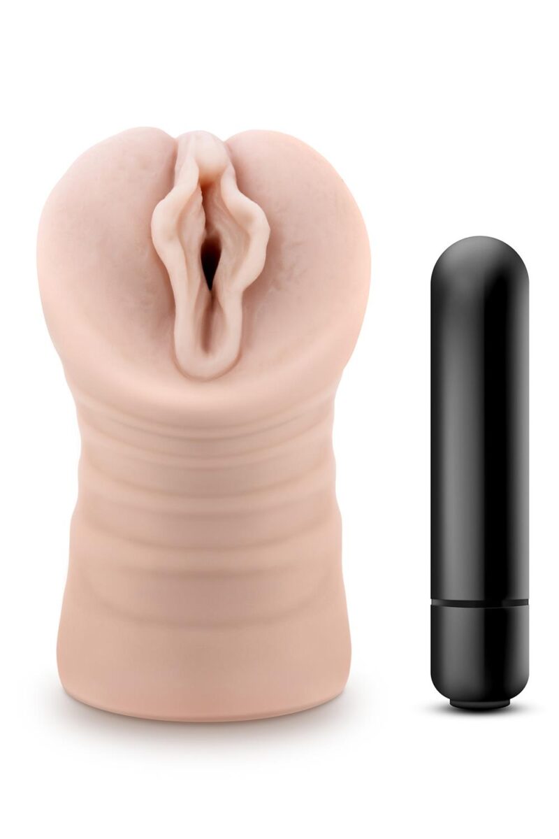 Destini Vibrating Stroker Beige - Image 8