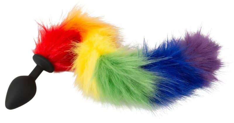 Analplugg Med Rainbow Tail - Billede 5