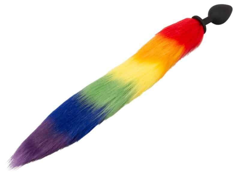 Analplugg Med Rainbow Tail - Billede 4