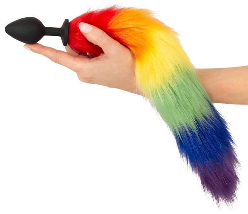 Analplugg Med Rainbow Tail - Billede 3