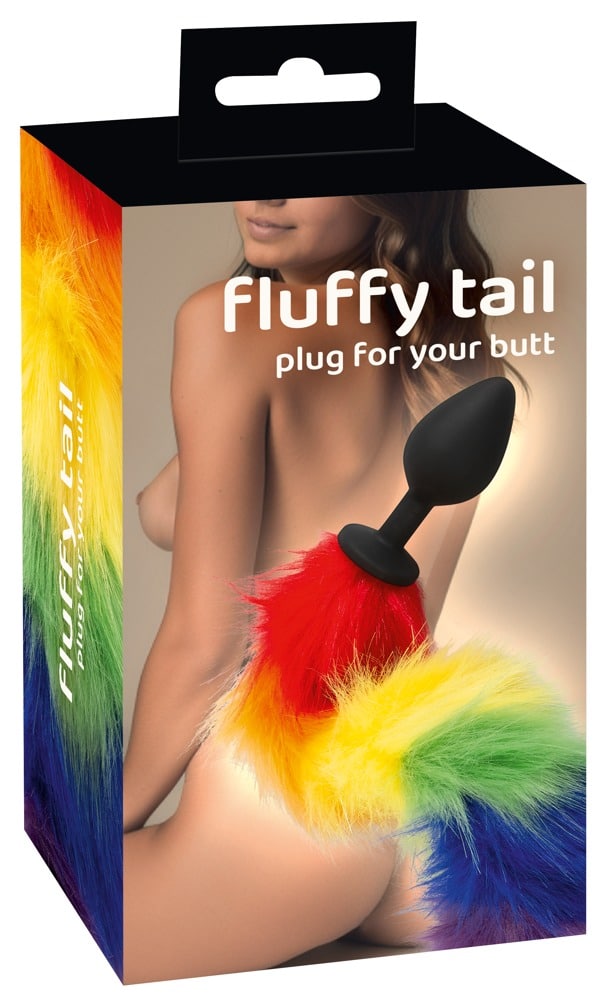Analplugg Med Rainbow Tail