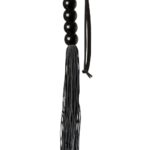 Sort silikone flogger pisk