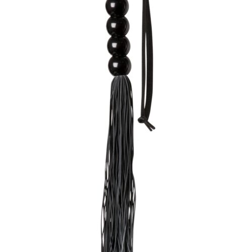 Sort silikone flogger pisk