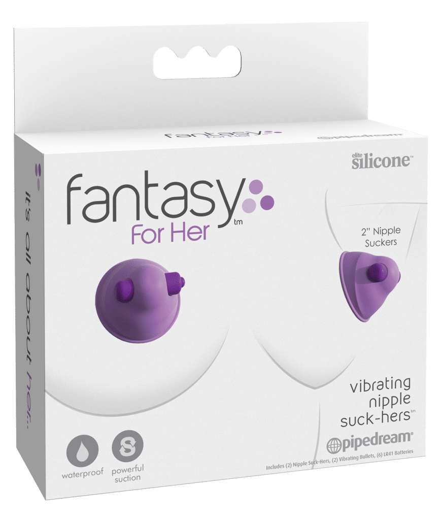 Vibrerende brystvortesuger lilla