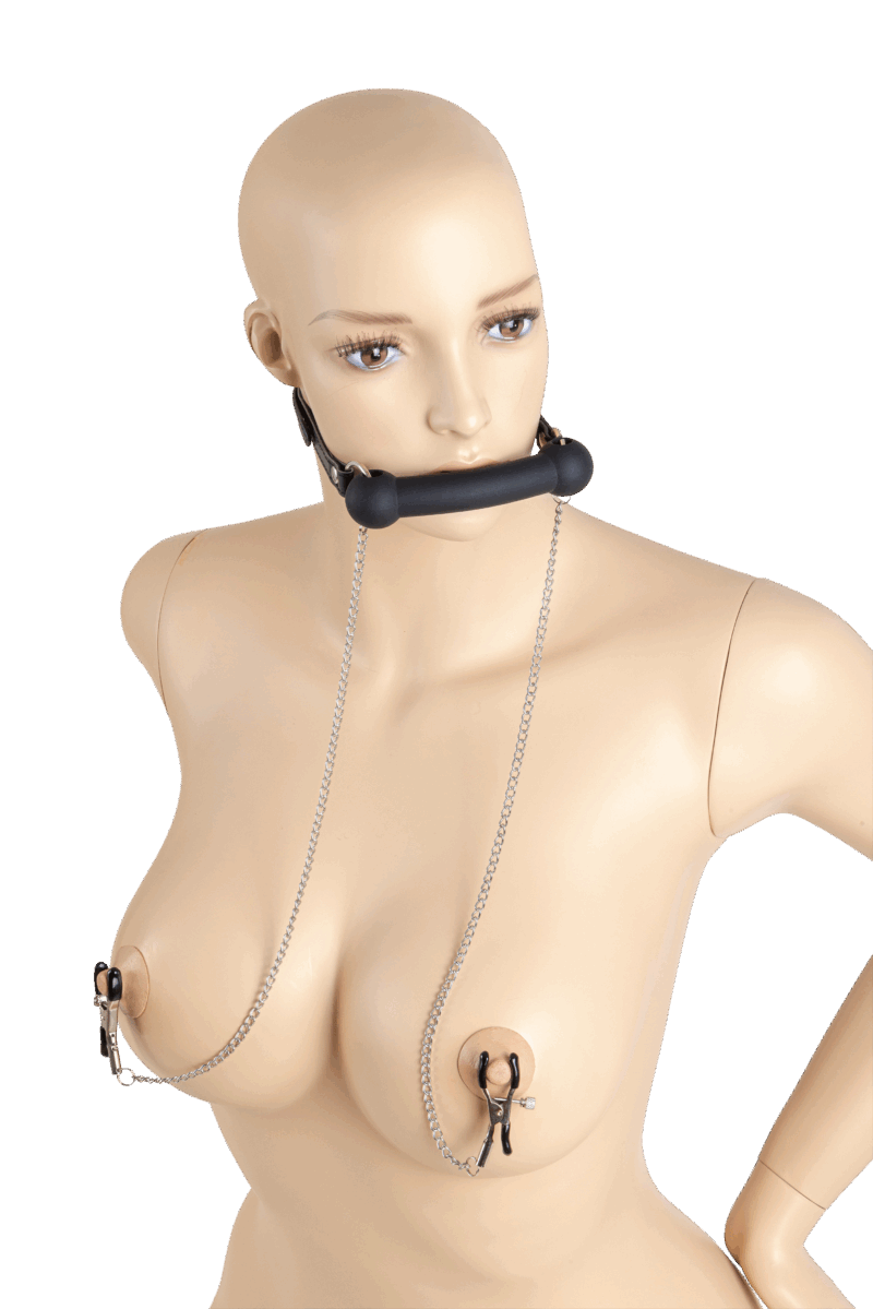 Nipple Clamps With Bar Gag
