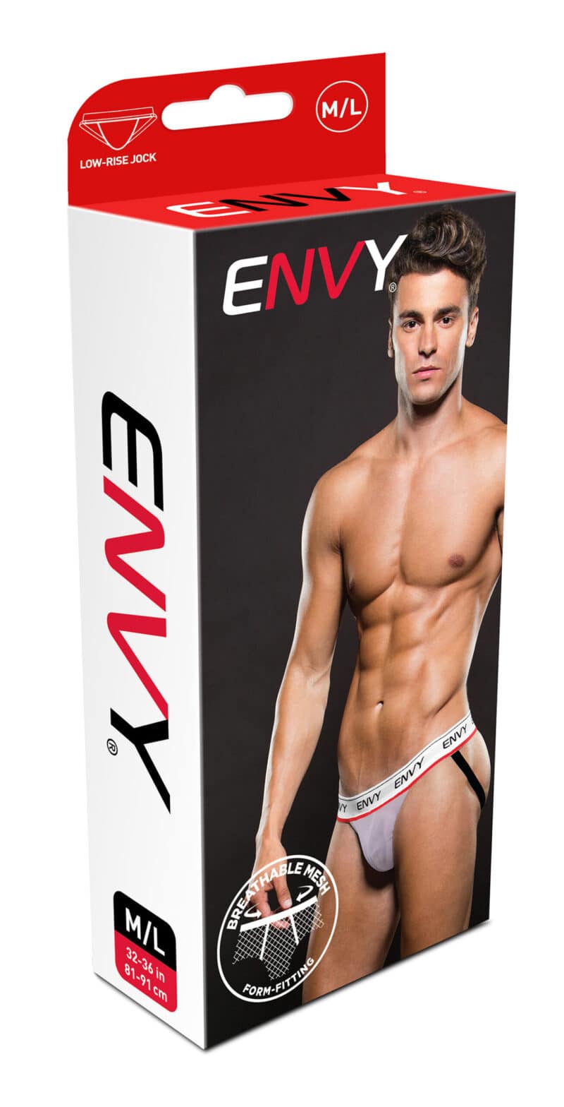 Logo Elastisk Lowrise Mesh Jock Hvid - Image 15