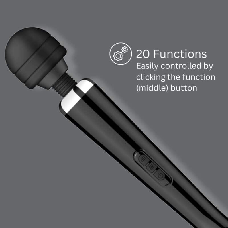 Loving Joy Magic Wand Genopladelig Black - Image 4