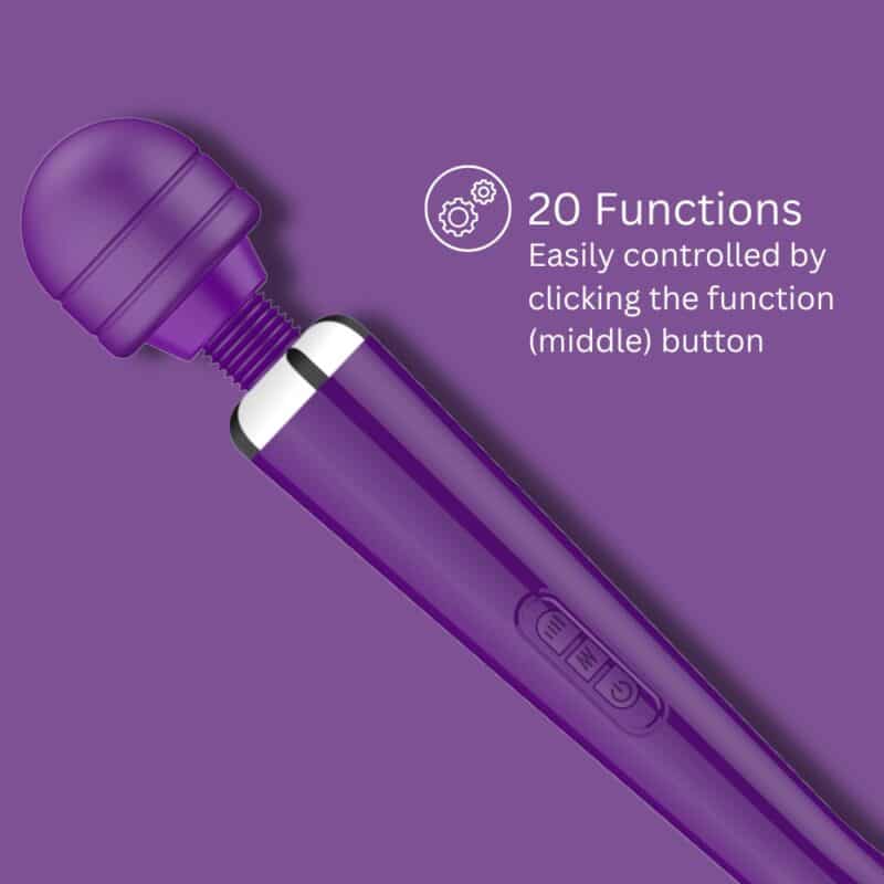 Loving Joy Magic Wand Genopladelig Purple - Image 4