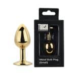 Toosh Gold Metal Butt Plug Small