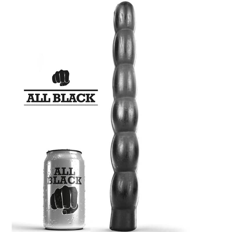 ALL BLACK - ANAL DILDO 32 CM