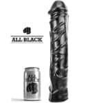 ALL BLACK - KÆMPE DILDO 32CM