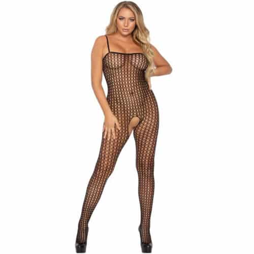 Leg Avenue Bodystocking Crochet Black