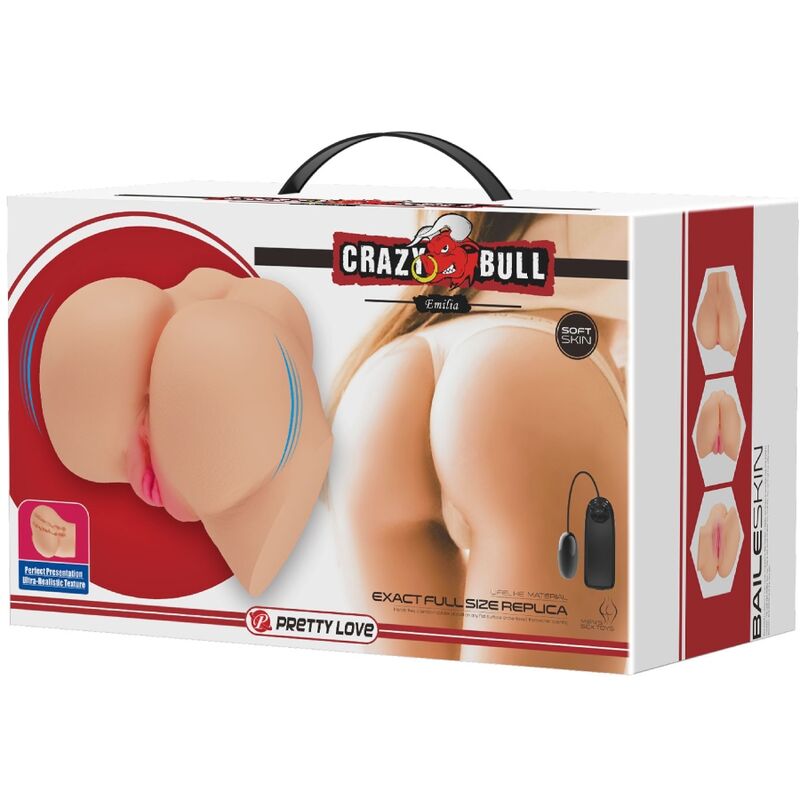 REALISTISK VAGINA OG ANUS EMILIA VIBRATOR