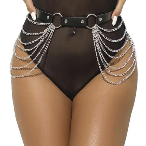 Leather Chainbelt One Size