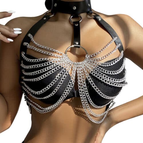 Chest Harness Ring Chains One Size
