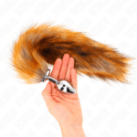 Analplugg Med Brun Hale