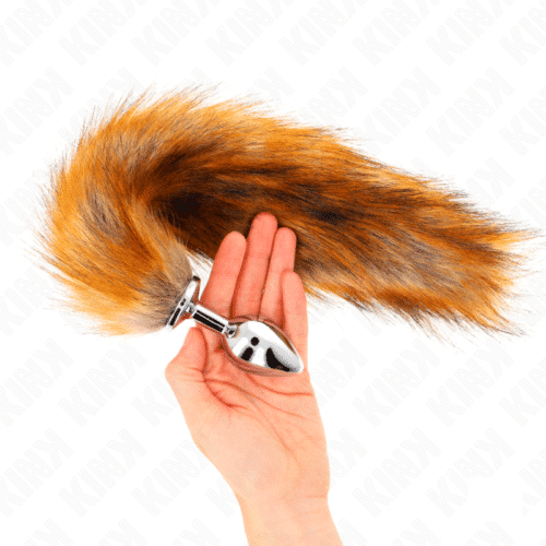 Analplugg Med Brun Hale