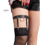 Justerbar Leather Punk Garter