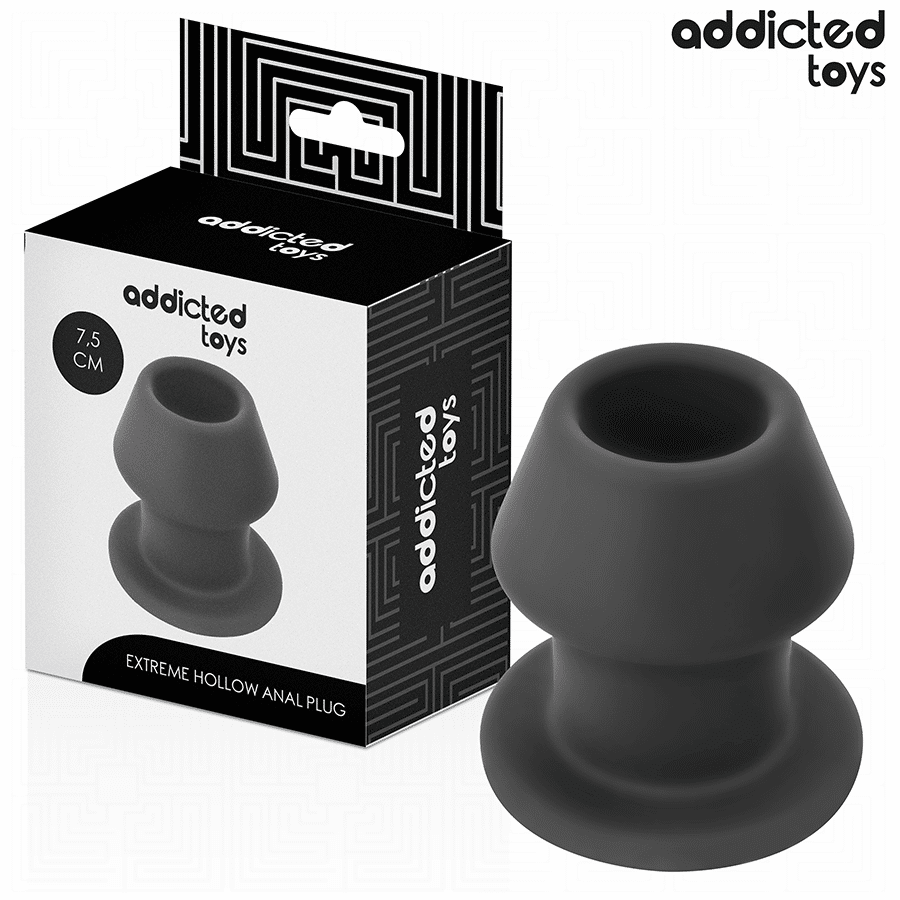 HOLLOW ANAL PLUG SILICONE 7.5 CM