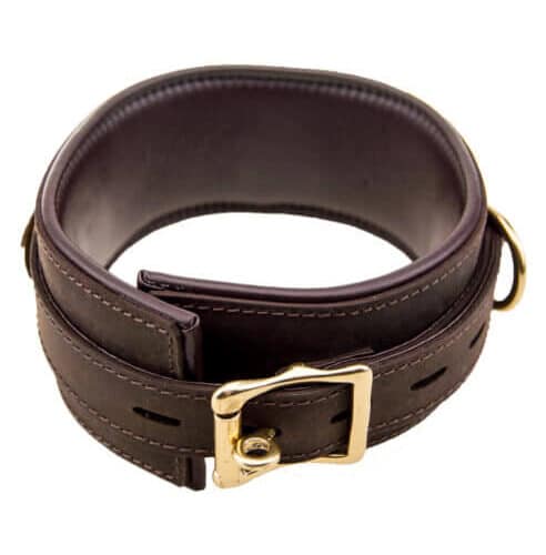 Nubuck Collar med 3 D-ringe