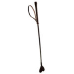 Nubuck læder hjerteformet ridepisk