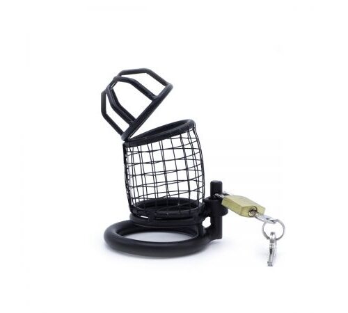 Kyskhedsbur Sort Stål Net